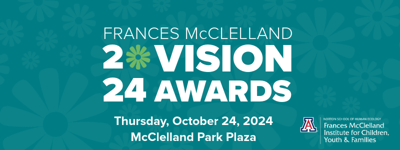 decorative banner with the vision awards info