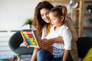 woman and young child 